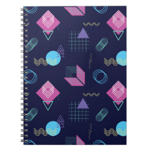 Abstract geometric pattern, line shapes. notebook