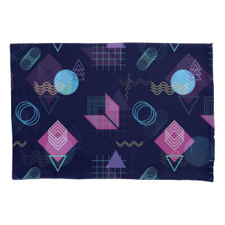 Abstract geometric pattern, line shapes. pillowcase