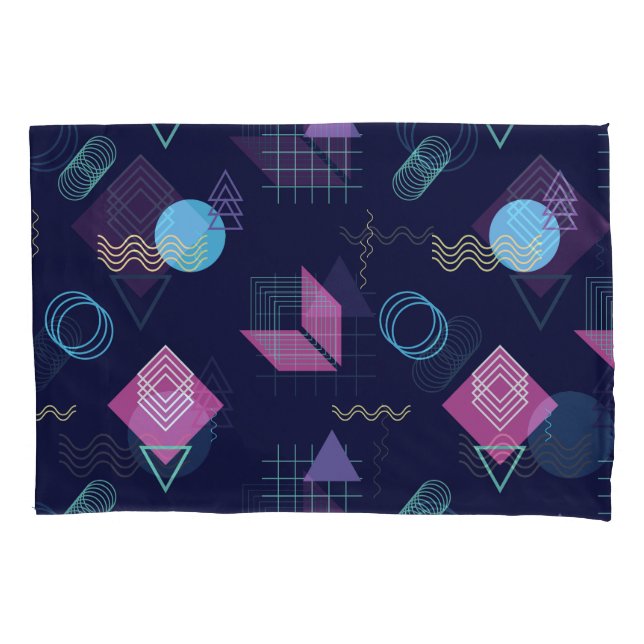 Abstract geometric pattern, line shapes. pillowcase (Front)