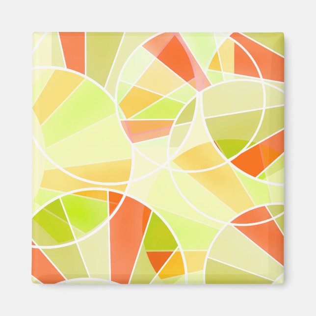 Abstract geometric pattern magnet (Front)
