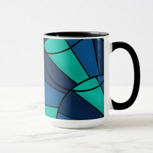 Abstract geometric pattern mug
