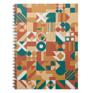 Abstract geometric pattern. Multicolor Figures. Te Notebook