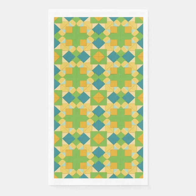 Abstract Geometric Pattern Napkin (Front)