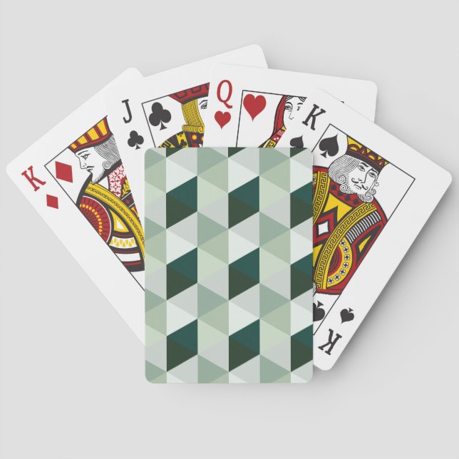 Abstract Geometric Pattern - No. 01 Playing Cards (Back)