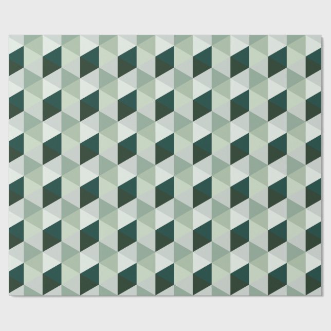 Abstract Geometric Pattern - No. 01 Wrapping Paper (Flat)