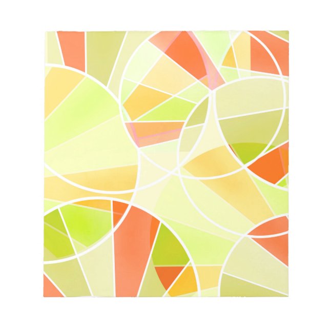 Abstract geometric pattern notepad (Front)