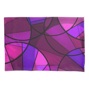 Abstract geometric pattern pillowcase
