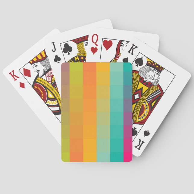 Abstract geometric pattern playing cards (Back)