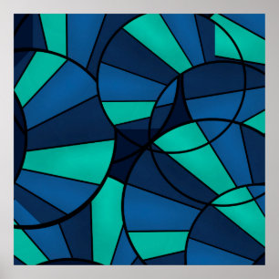 Abstract geometric pattern poster