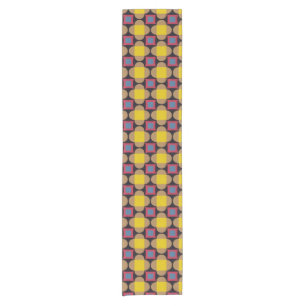 Abstract Geometric Pattern Short Table Runner