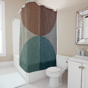 Abstract geometric pattern. shower curtain