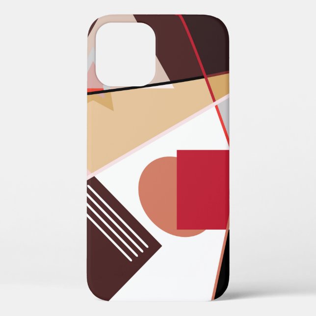 Abstract geometric pattern,  silk scarf shawl desi Case-Mate iPhone case (Back)