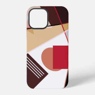 Abstract geometric pattern, silk scarf shawl desi iPhone 12 case