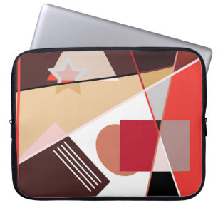 Abstract geometric pattern, silk scarf shawl desi laptop sleeve
