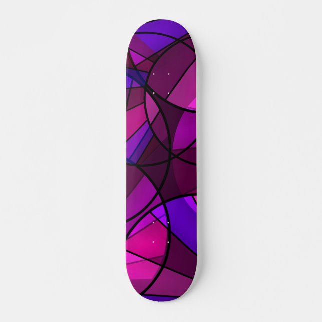 Abstract geometric pattern  skateboard (Front)
