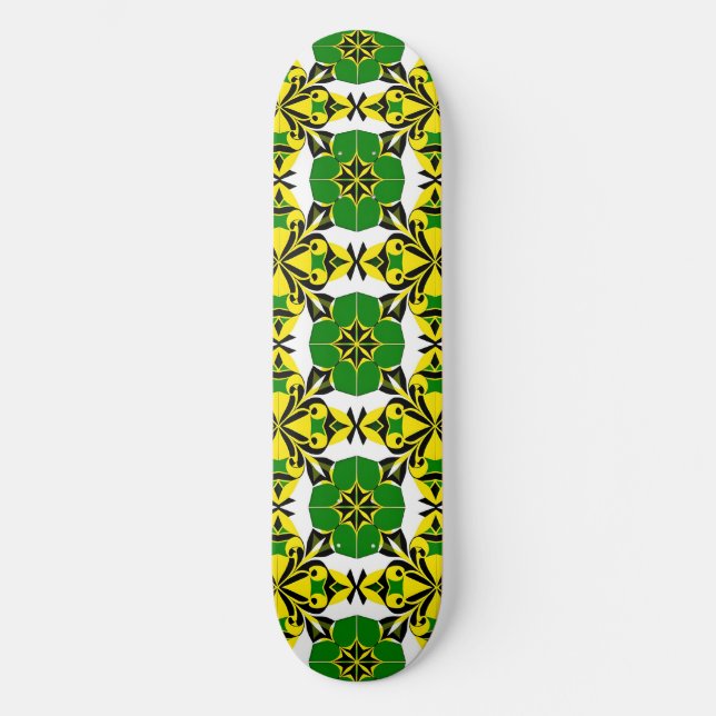 Abstract Geometric Pattern Skateboard (Front)