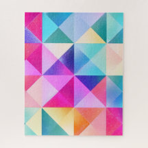 Abstract Geometric Pattern Square and Triangle