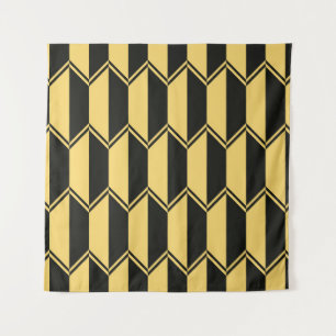 Abstract geometric pattern tapestry