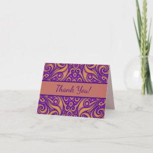 Abstract Geometric Pattern Thank You Card