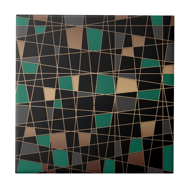 Abstract geometric pattern tile (Front)
