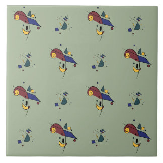 Abstract Geometric Pattern Tile