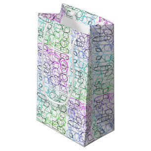Abstract Geometric Pattern Tiled and Filtered Small Gift Bag