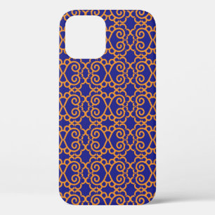 Abstract Geometric pattern vintage background. Tre iPhone 12 Case