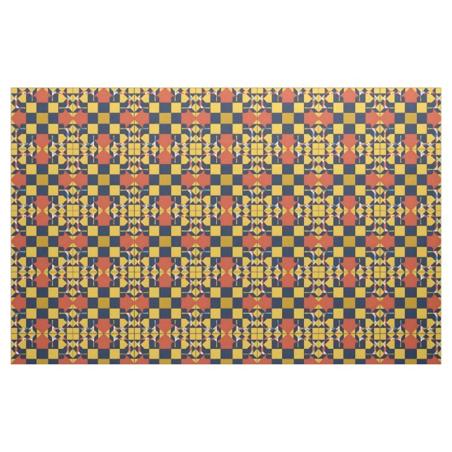 Abstract Geometric Pattern with Arrows Fabric (Fat Quarter)