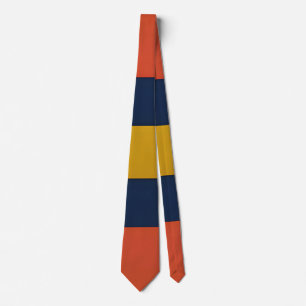 Abstract Geometric Pattern with Arrows Tie