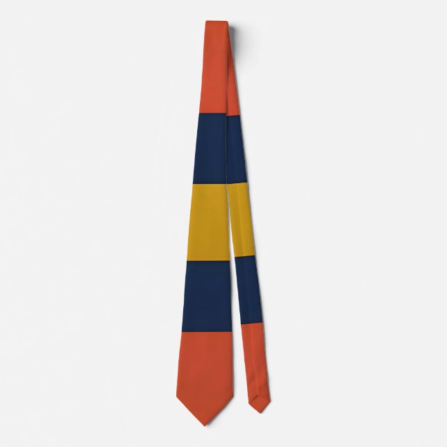 Abstract Geometric Pattern with Arrows Tie (Front)