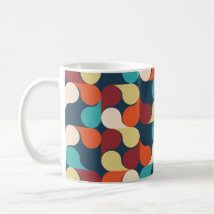 Abstract Geometric Pattern with leaves, drops. Col Coffee Mug