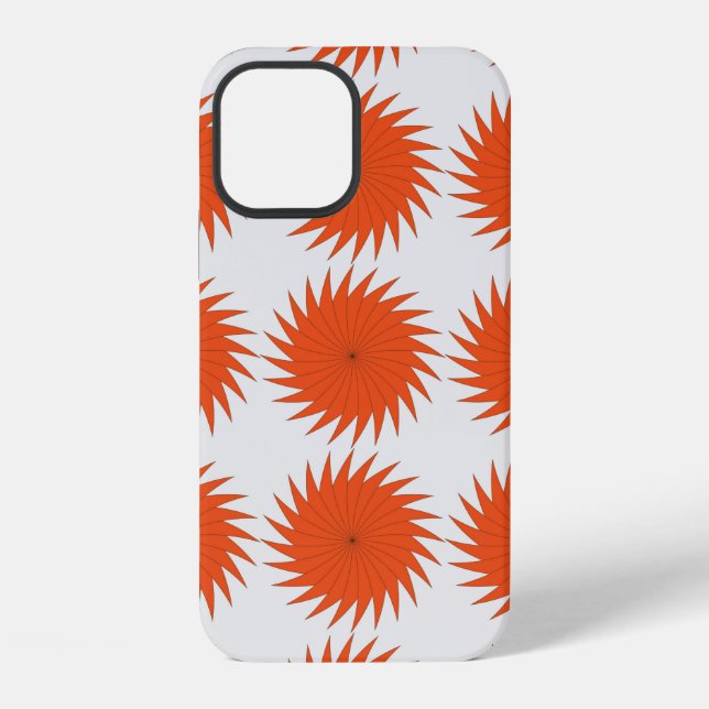 Abstract geometric pattern with stripes, lines. A  iPhone Case (Back)
