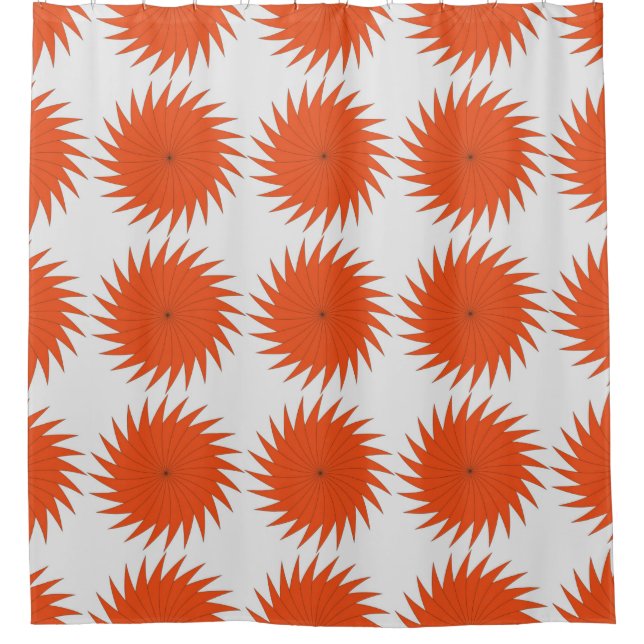 Abstract geometric pattern with stripes, lines. A  Shower Curtain (Front)