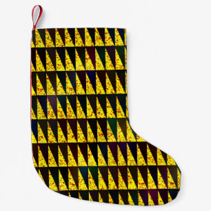 Abstract geometric pattern with triangles small christmas stocking