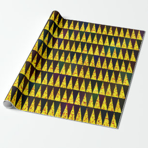 Abstract geometric pattern with triangles wrapping paper