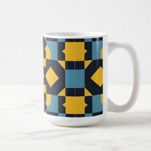 Abstract Geometric Pattern with Vibrant Colours Coffee Mug