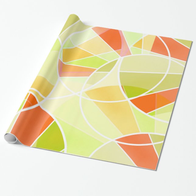 Abstract geometric pattern wrapping paper (Unrolled)