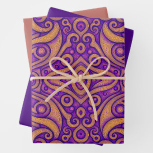 Abstract Geometric Pattern Wrapping Paper Sheet
