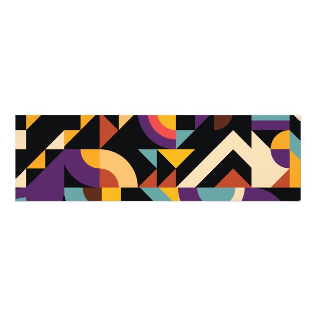 Abstract geometric patterns design photo print (Front)