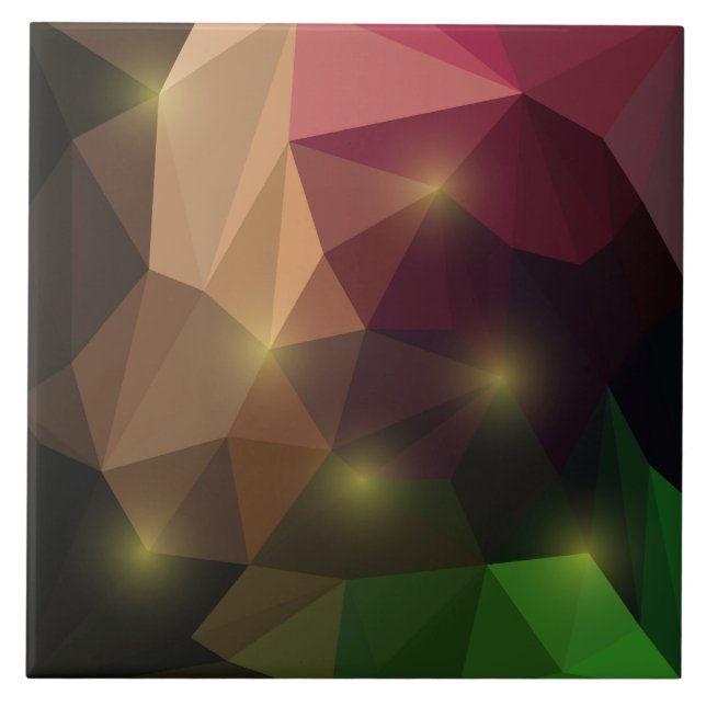 Abstract Geometric Polygon Tile (Front)