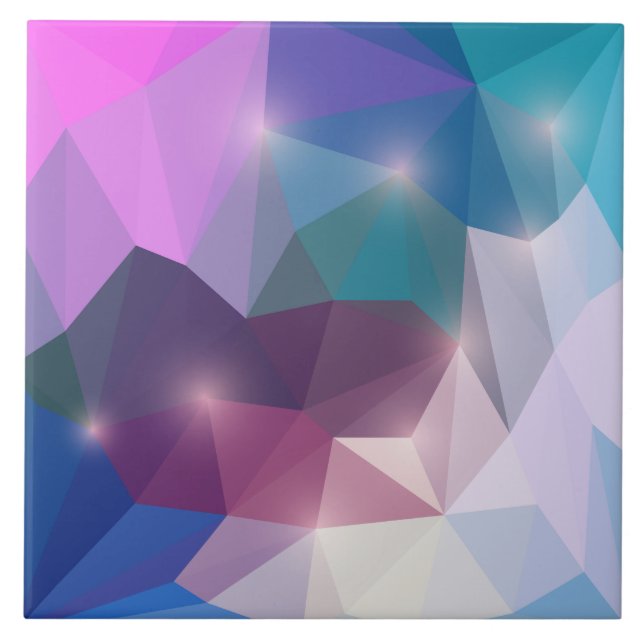 Abstract Geometric Polygon Tile (Front)