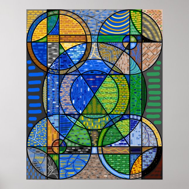 Abstract Geometric Poster (Front)