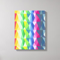 Abstract Geometric Rainbow Prism Shapes Pattern 