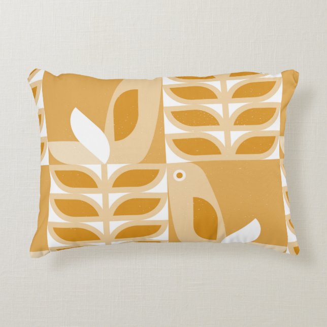 Abstract geometric retro seamless pattern decorative cushion (Front)