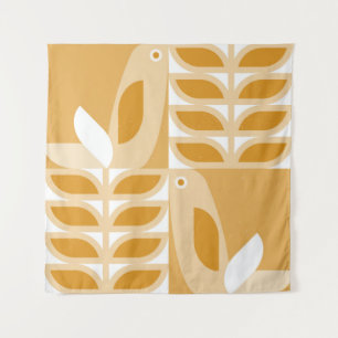 Abstract geometric retro seamless pattern tapestry