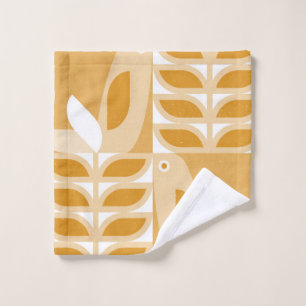 Abstract geometric retro seamless pattern wash cloth