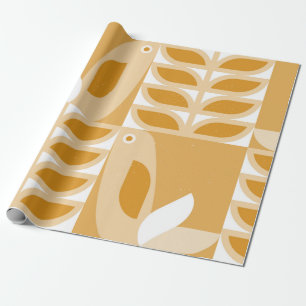 Abstract geometric retro seamless pattern wrapping paper