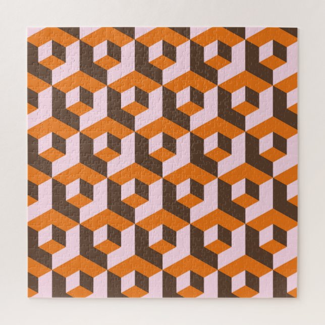 Abstract geometric seamless design. jigsaw puzzle (Vertical)