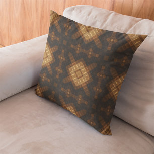 Abstract Geometric Seamless Native Pattern Cushion