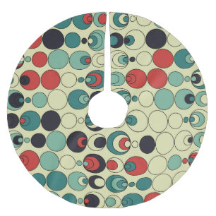 Abstract geometric seamless pattern design. brushed polyester tree skirt